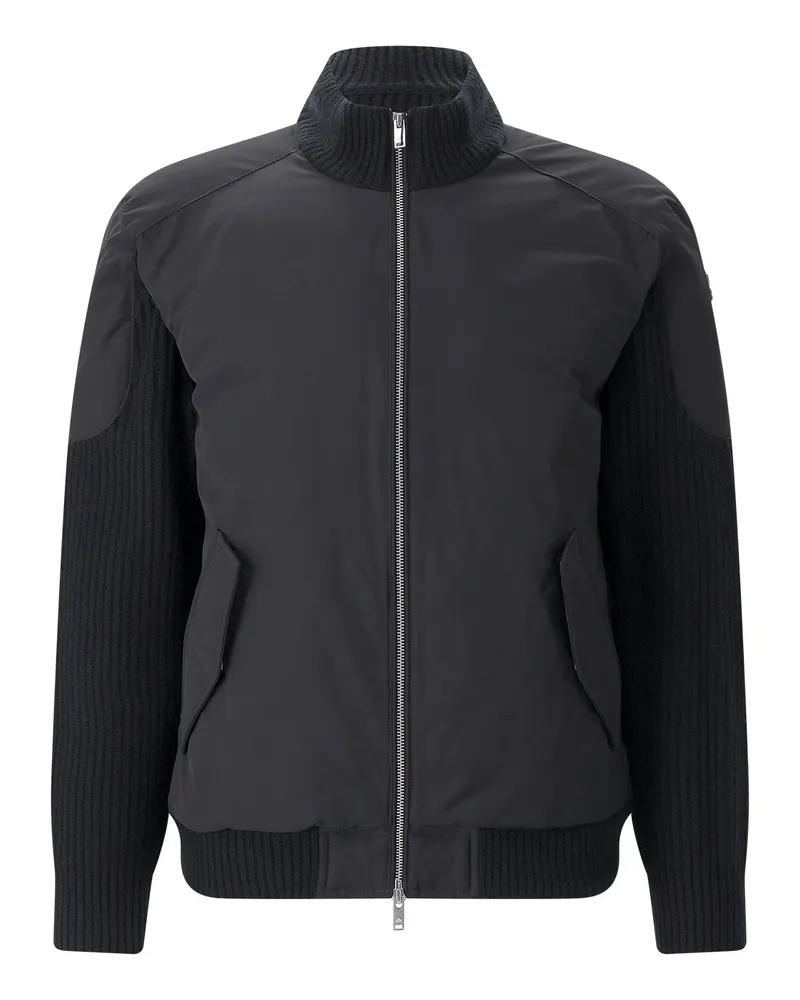 Moose Knuckles Daunenjacke Magnus Knit Hybrid Schwarz