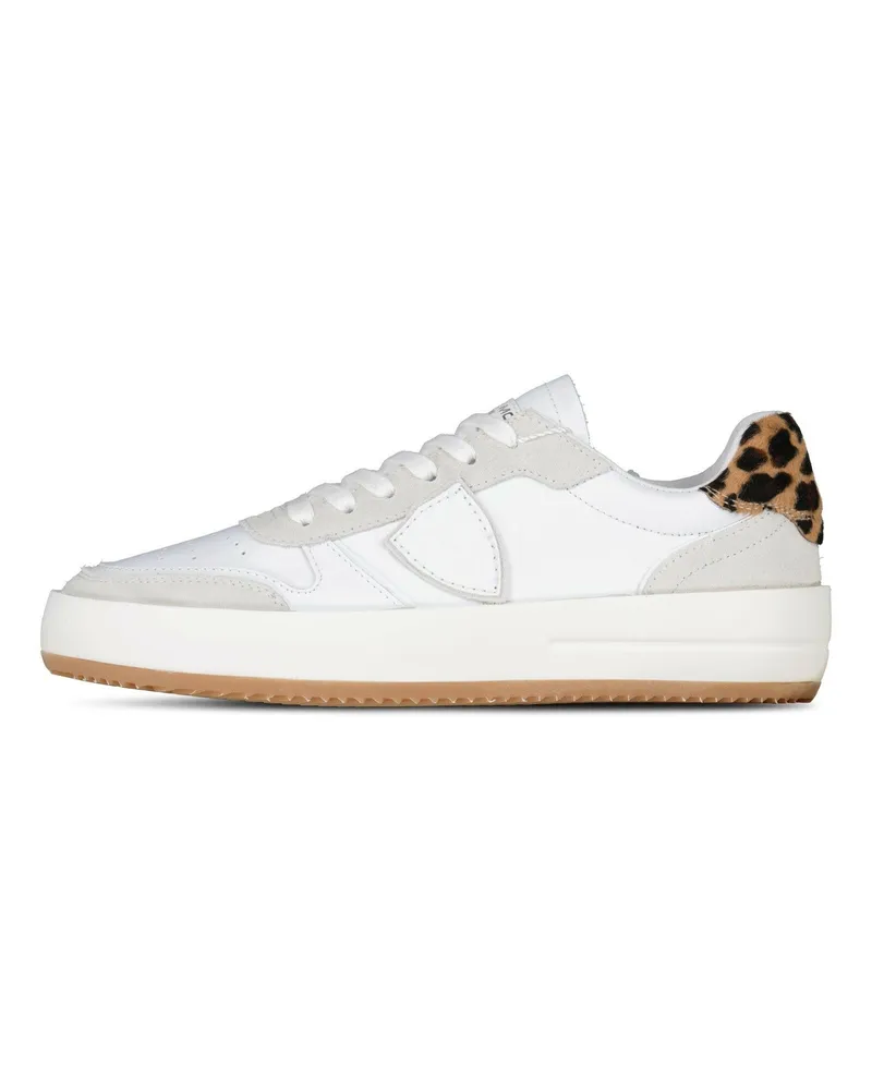 Philippe Model Sneakers Nice mit Animalprint Weiß