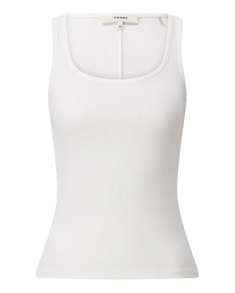 Frame Denim Tank Top The Scoop Weiß