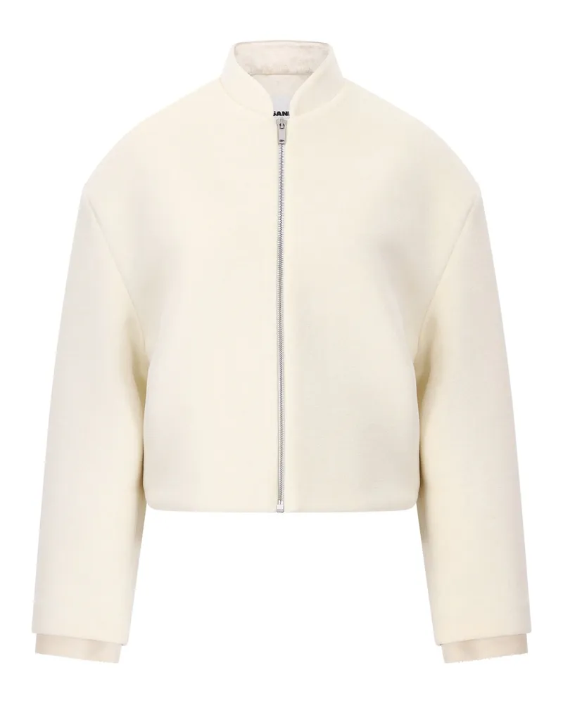 Jil Sander Jacke aus Samt Creme