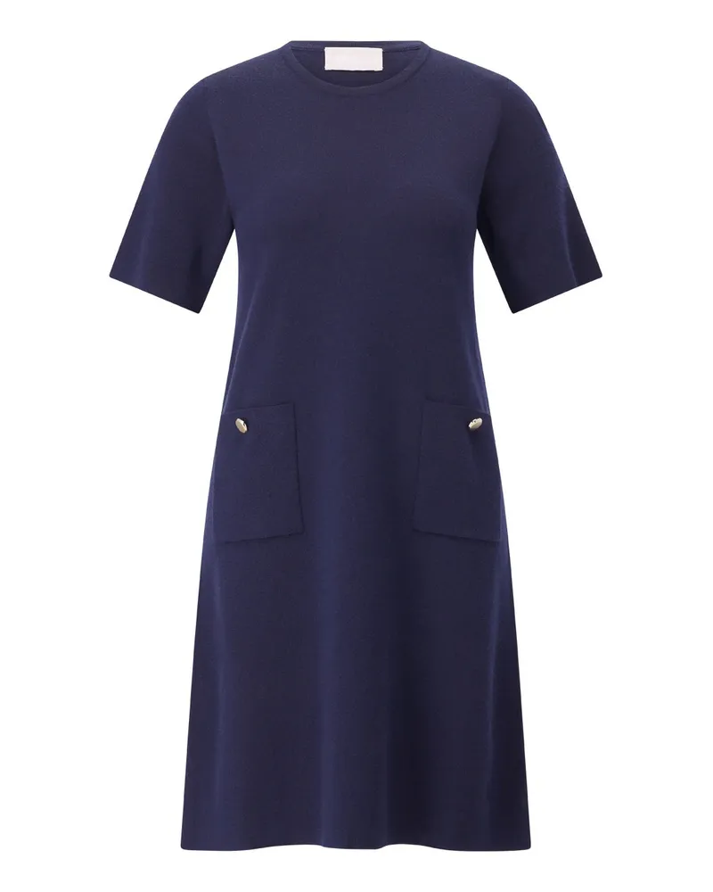 hemisphere Minikleid aus Merinowolle Dunkelblau