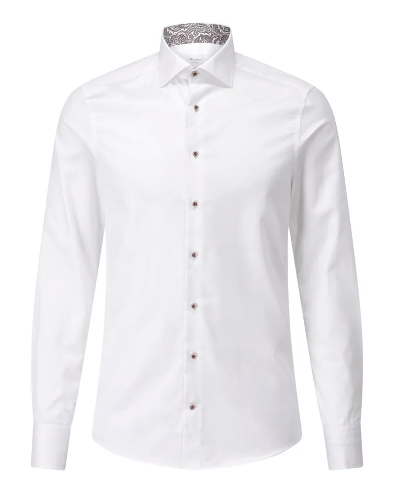 Stenströms Slim-Fit Hemd Weiß