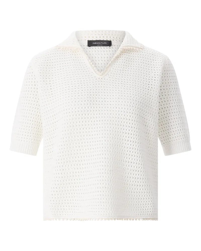 Fabiana Filippi Poloshirt aus Baumwolle Weiß