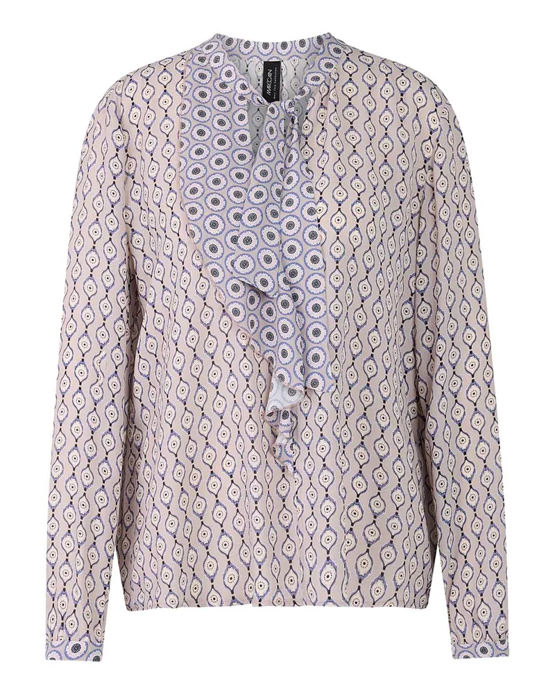 Marc Cain Luftige Bluse mit Volant Rosa