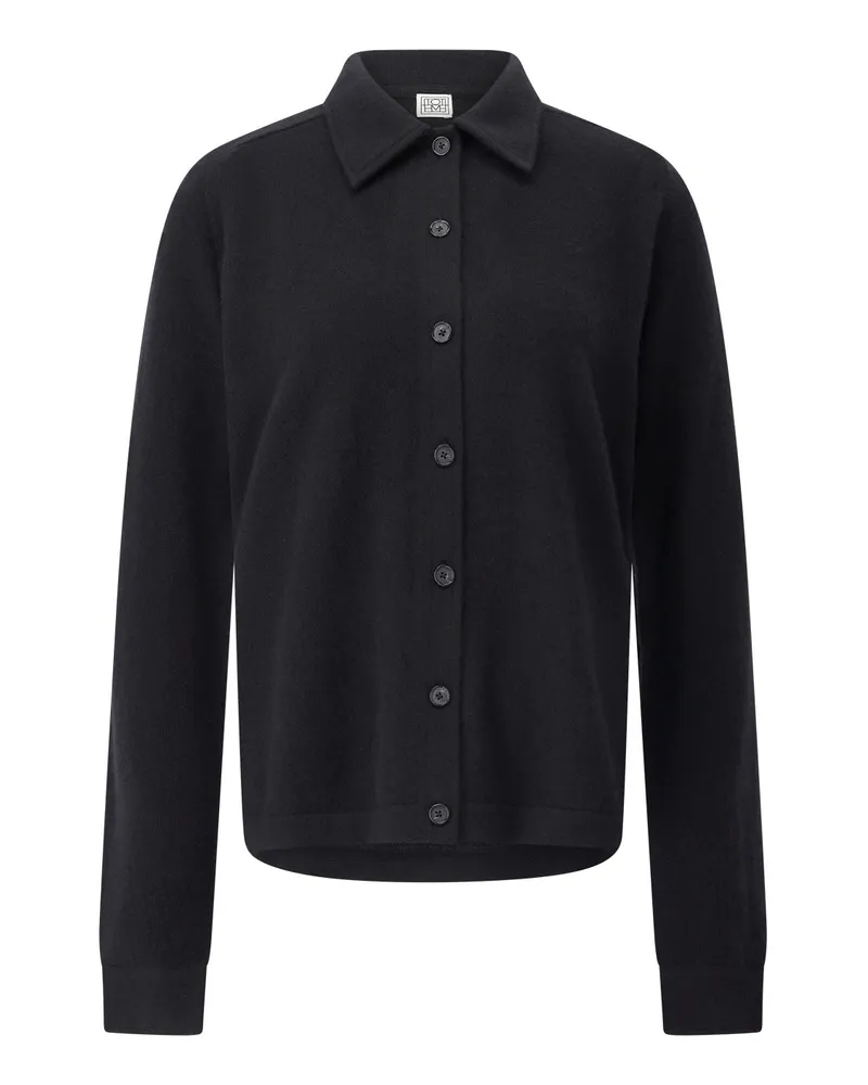Totême Strickjacke aus Kaschmir Schwarz