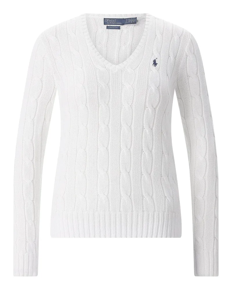 Ralph Lauren Pullover mit Logo Weiß