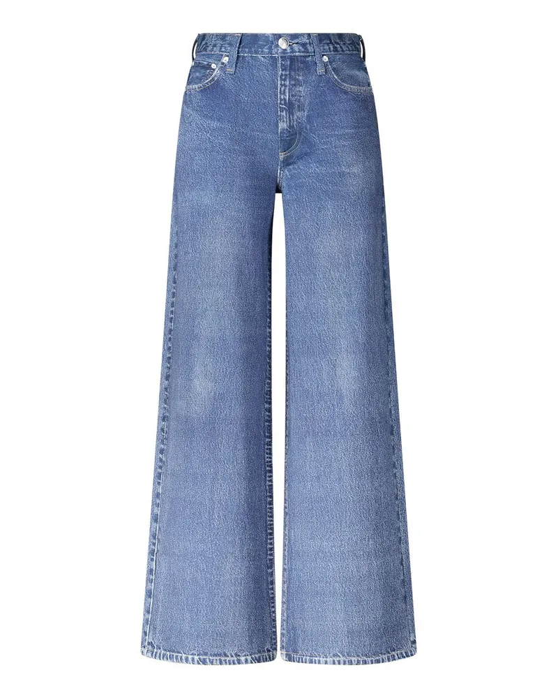 Rag & Bone Wide Leg Jeans Sofie Miramar Blau