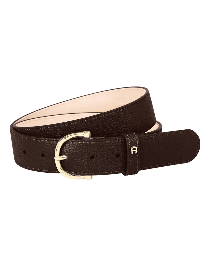 Aigner Gürtel aus Leder Braun