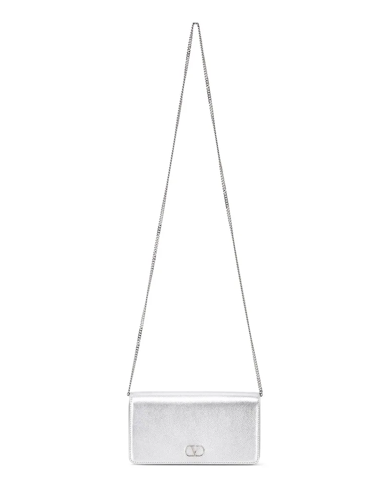 Valentino Garavani Umhängetasche mit Logo Silber