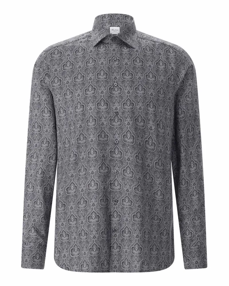 Stenströms Slim-Fit Hemd aus Baumwolle Grau