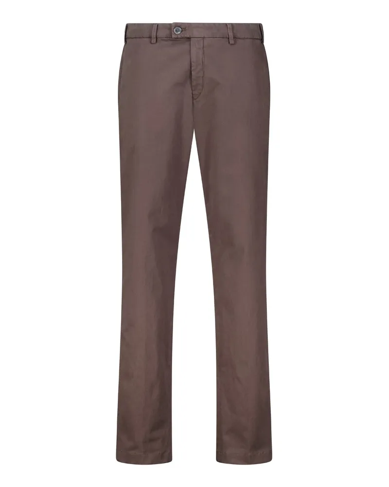 Hiltl Regular-Fit Hose aus Baumwoll-Mix Braun