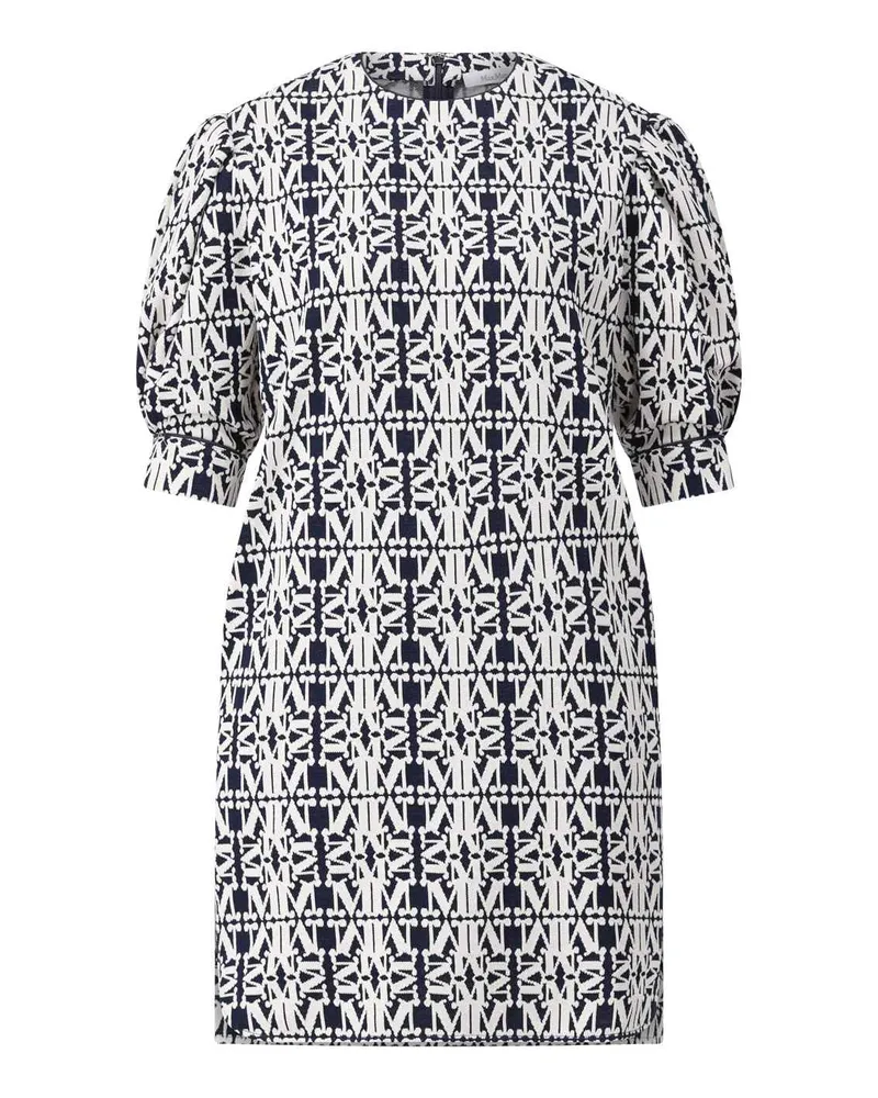 Max Mara Minikleid Gustavo mit Jacquard-Muster Creme