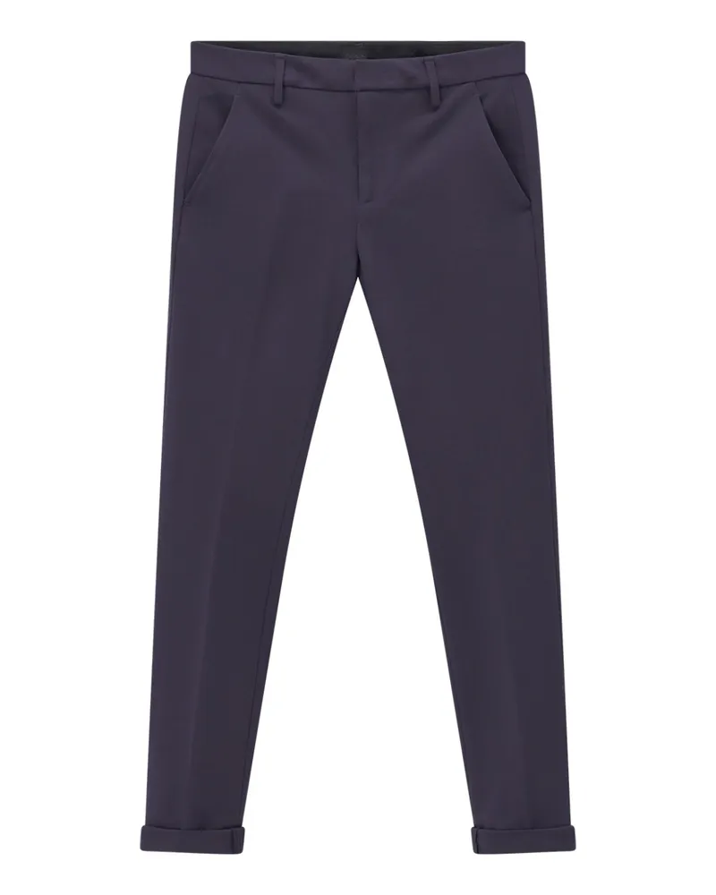 Dondup Slim-Fit Hose aus Viskose-Mix Dunkelblau