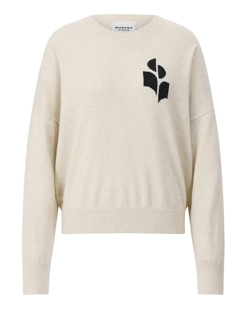 Isabel Marant Pullover Marisans mit Logo Hellgrau