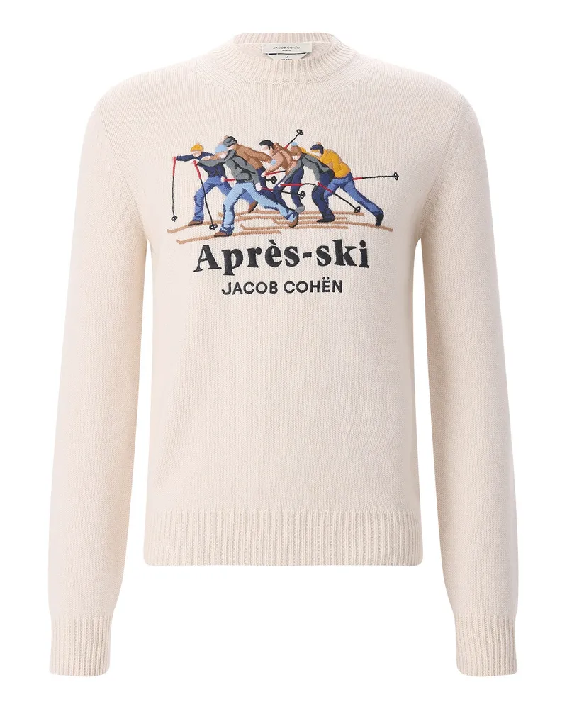 Jacob Cohën Pullover Après-Ski Capsule mit Kaschmir Creme