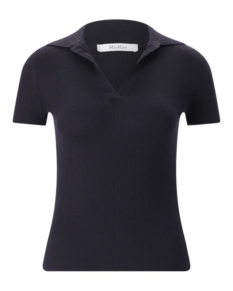 Max Mara Shirt Albero aus Schurwolle Schwarz
