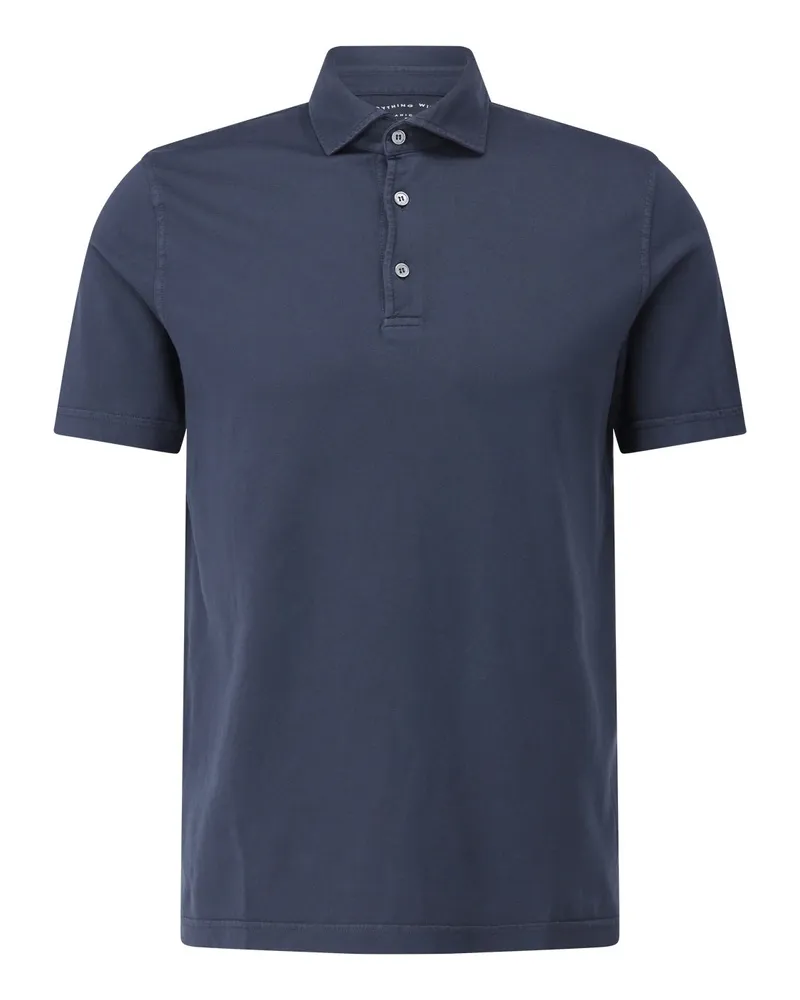 Fedeli Poloshirt aus Jersey Navy