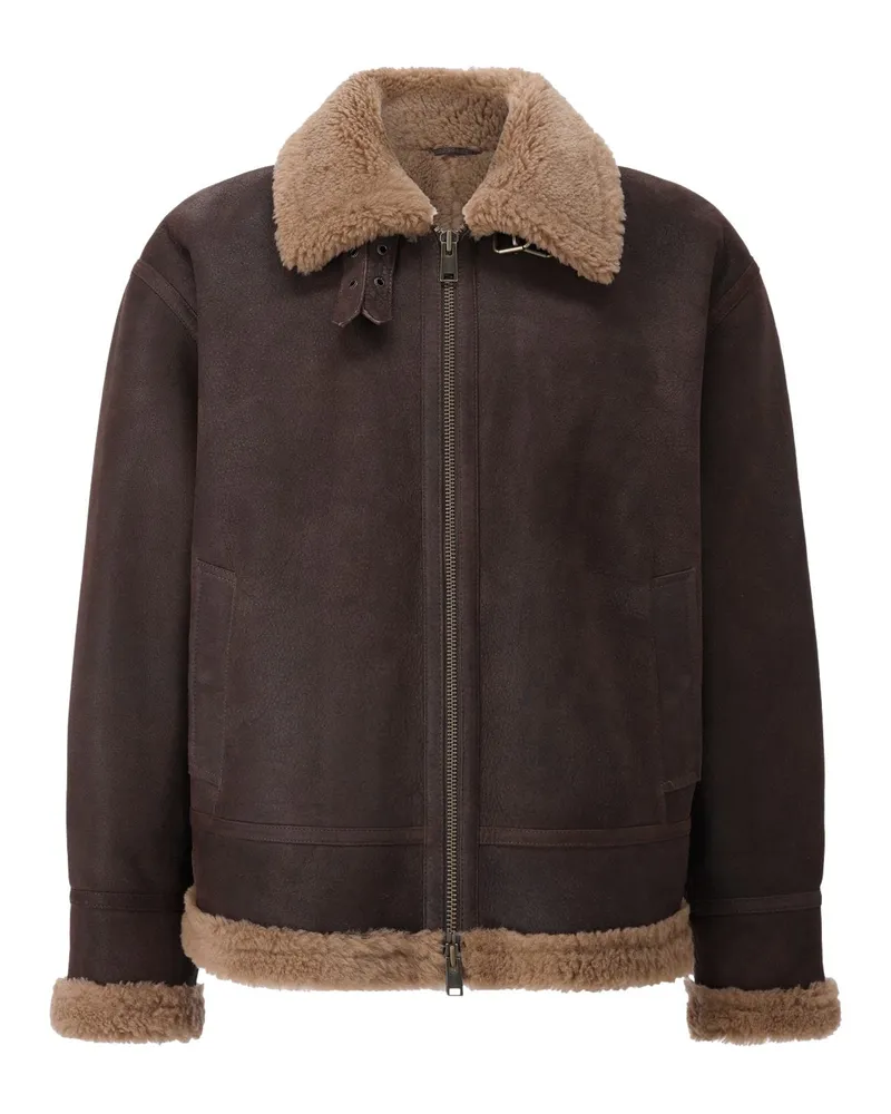 Arma Jacke Sano aus Veloursleder Braun