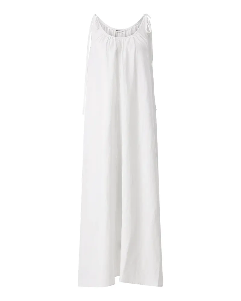 Anine Bing Maxikleid Flora Weiß