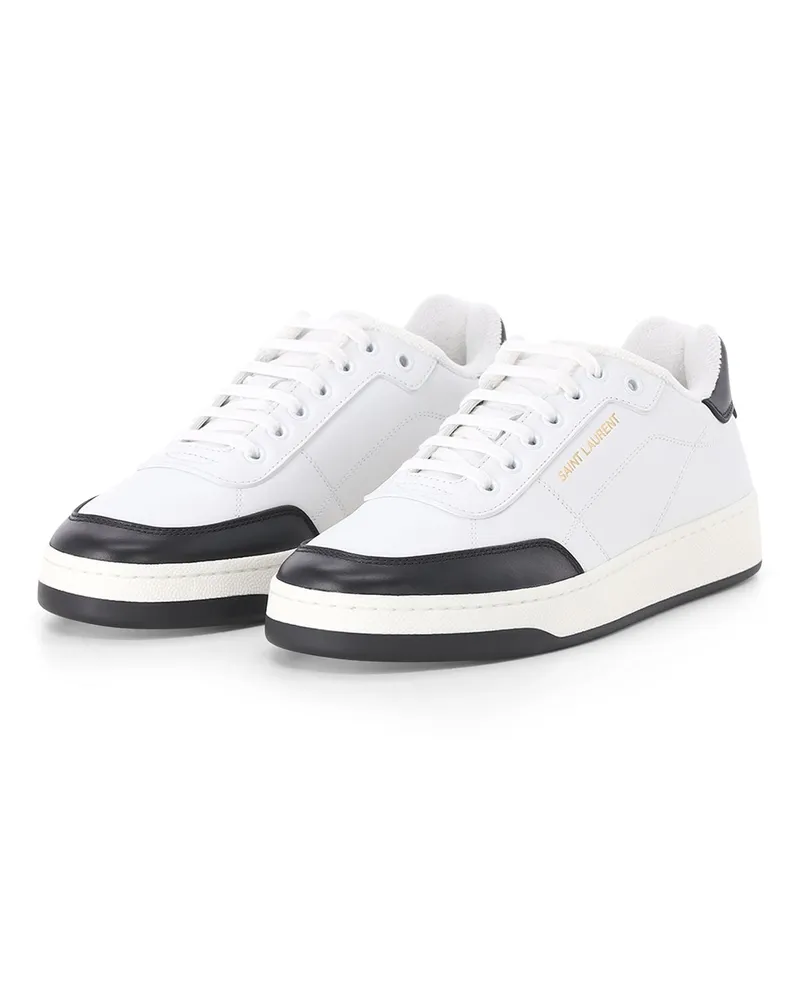 Saint Laurent Sneaker aus Leder Weiß