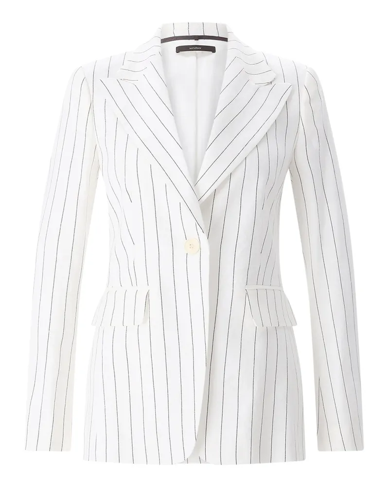 windsor. Blazer mit Nadelstreifen Weiß