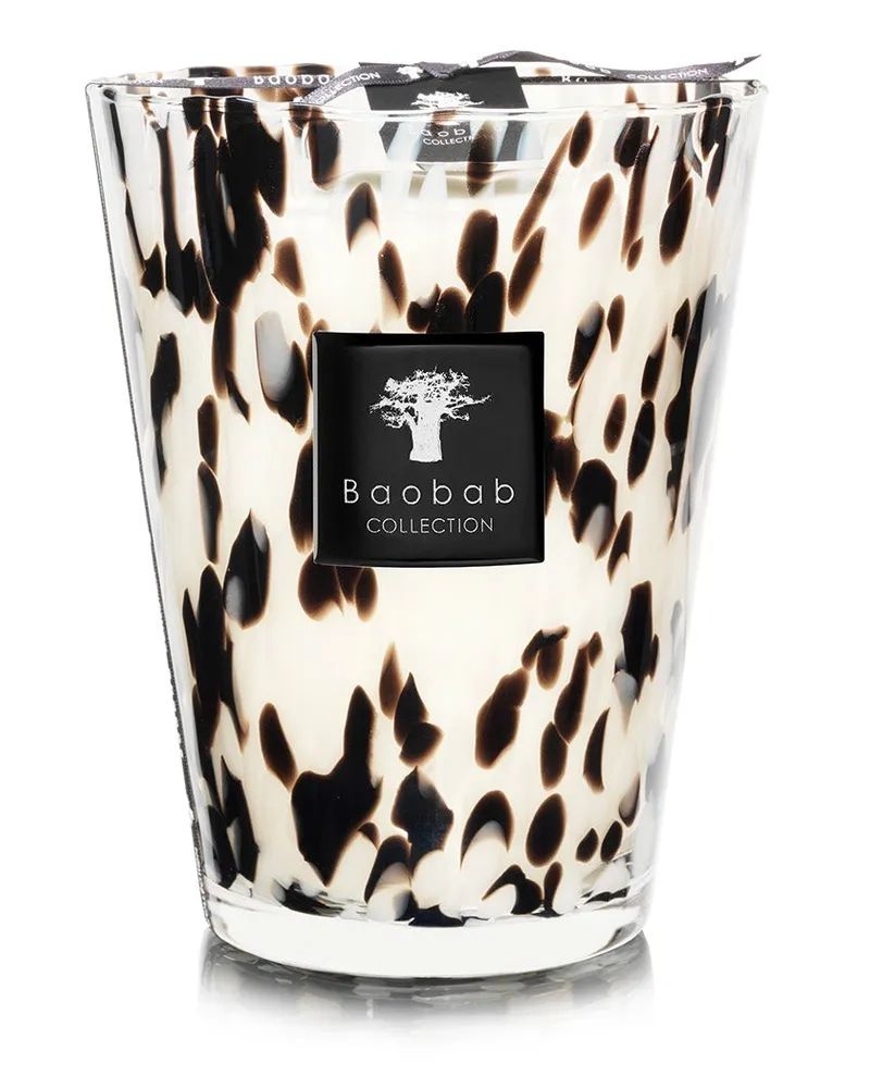 Baobab Collection Duftkerze Pearls Black Schwarz