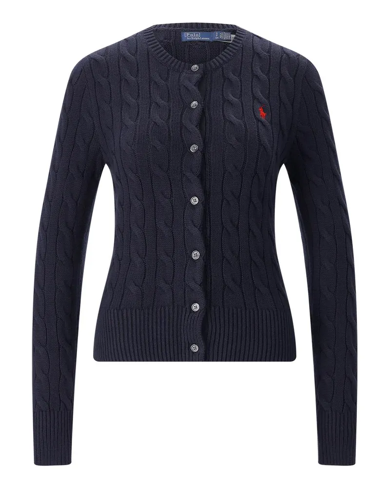 Ralph Lauren Strickjacke mit Logo Navy