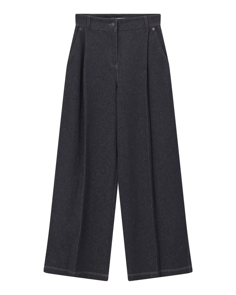 Max Mara Wide Leg Jeans Etereo Dunkelblau