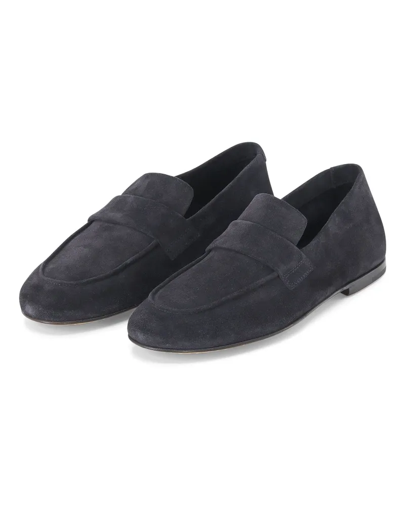 Officine Creative Italia Loafer aus Veloursleder Dunkelblau