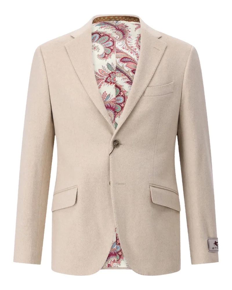 Etro Sakko aus Kaschmir Beige