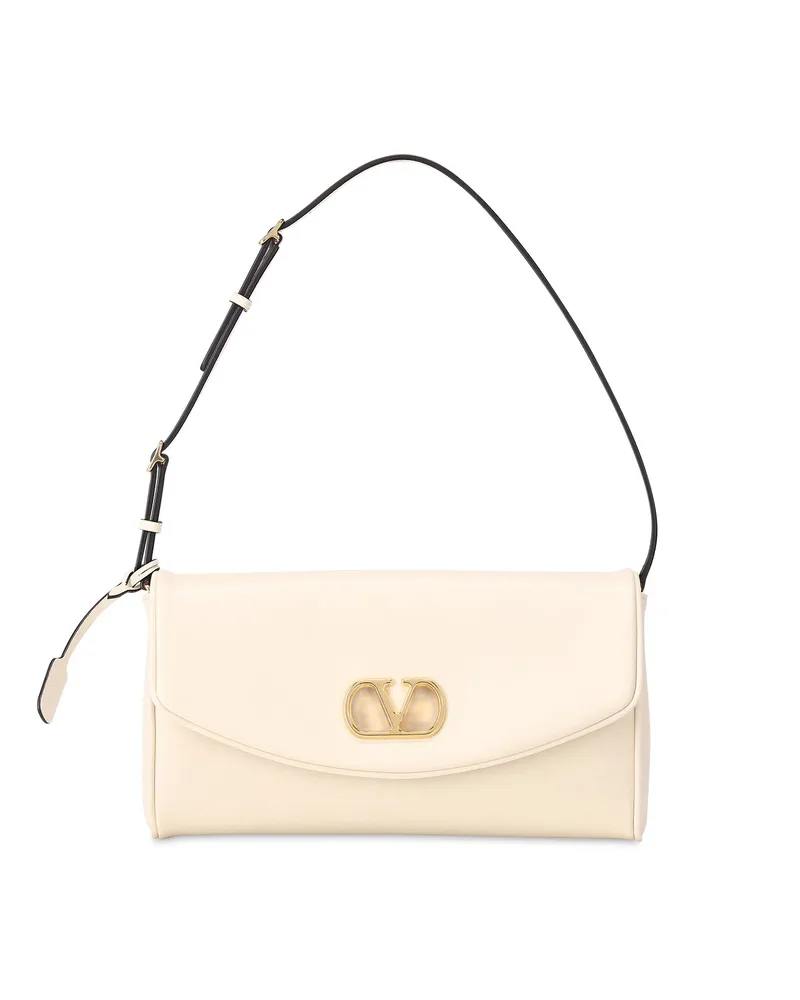 Valentino Garavani Schultertasche aus Nappaleder Beige