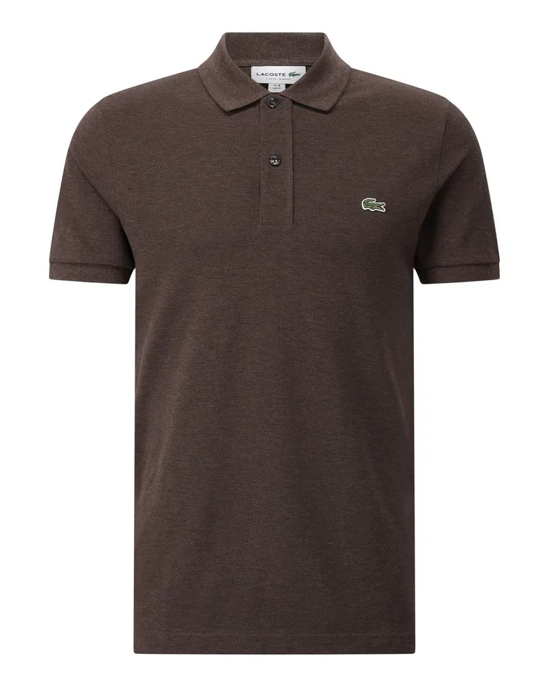 Lacoste Slim Fit Polo-Shirt mit Logo Braun