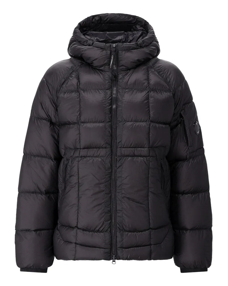 C.P. Company Gesteppte Daunenjacke Schwarz