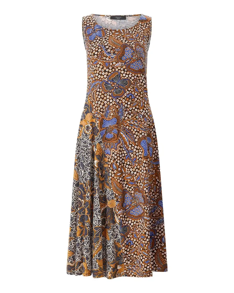 Max Mara Midikleid Pausa aus Baumwolle Multicolor