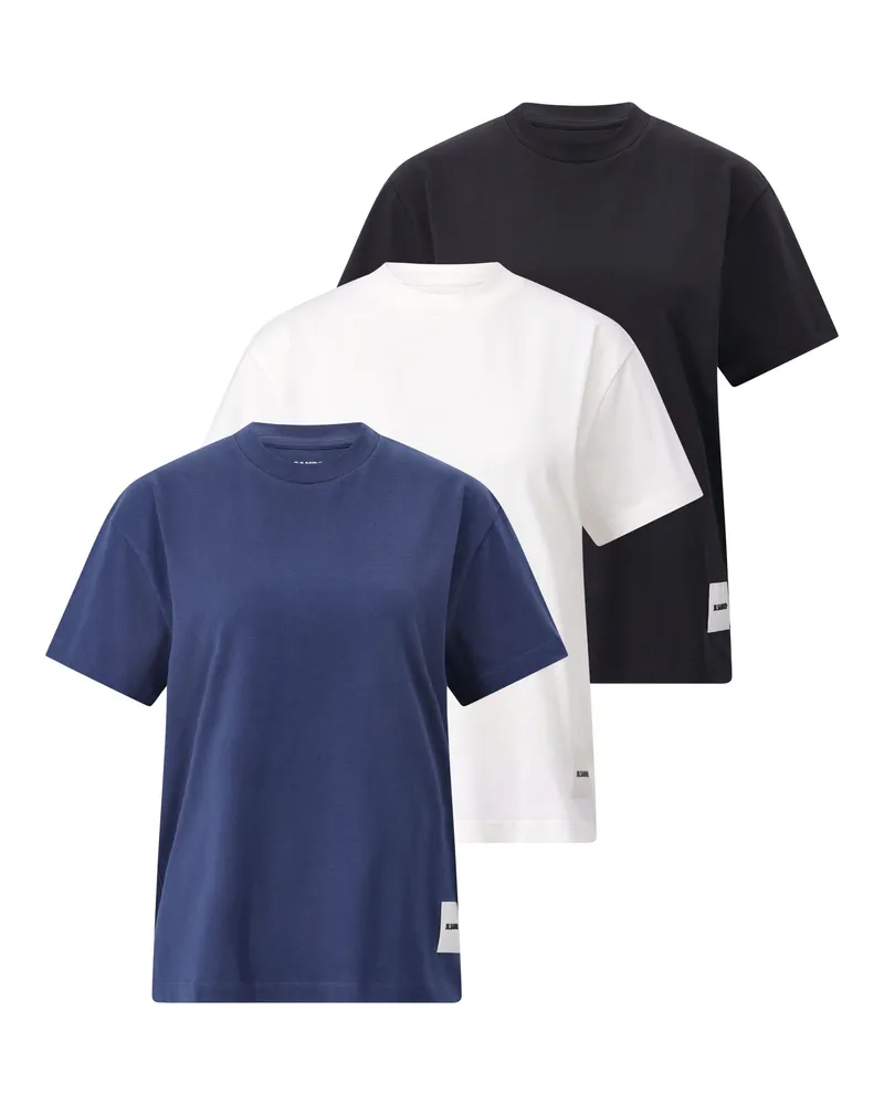 Jil Sander 3er-Pack T-Shirts Blau