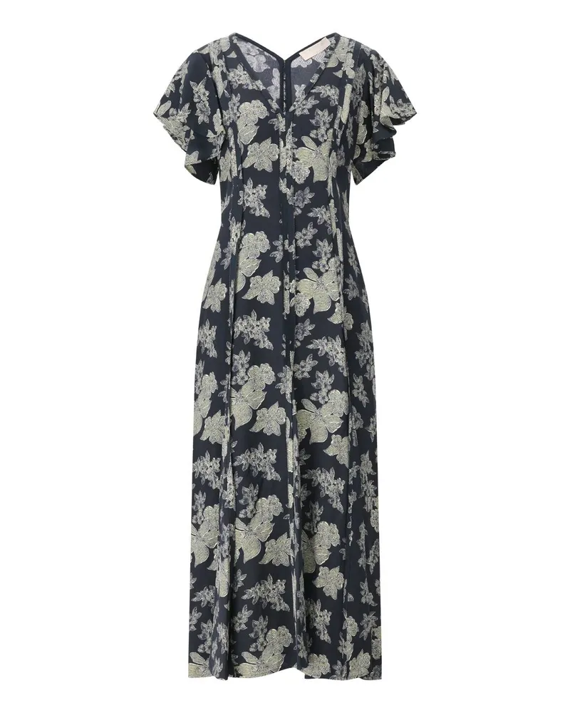 Ulla Johnson Maxikleid mit Blumenprint Dunkelblau