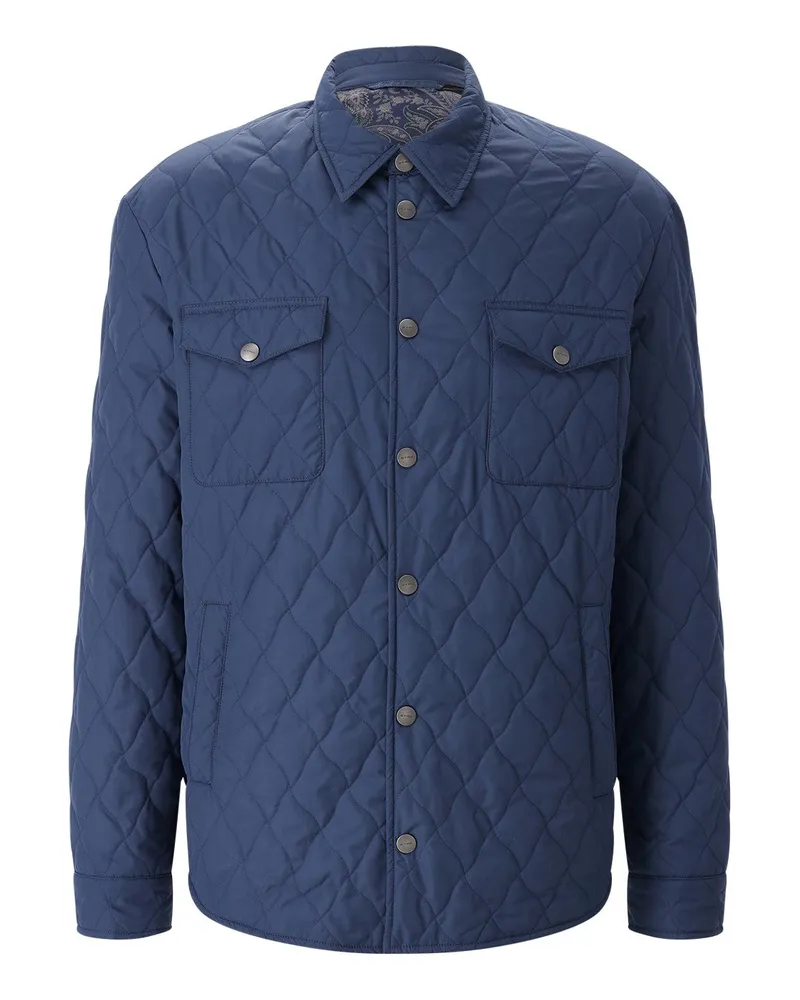 Etro Leichte Steppjacke Dunkelblau
