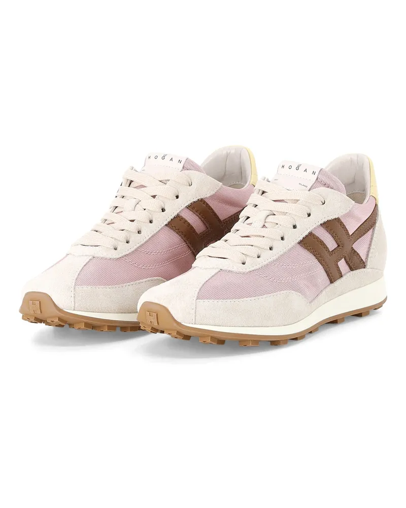 Hogan Sneaker aus Veloursleder Creme