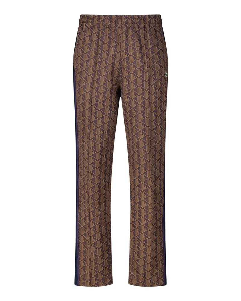 Lacoste Sweatpants mit Jacquard-Muster Lila