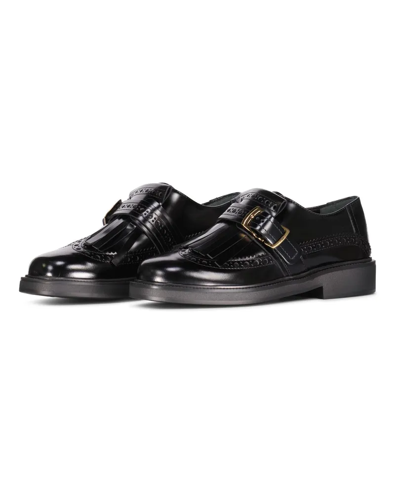 TOD'S Loafers mit Schnalle und Applikation Schwarz