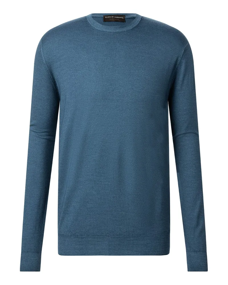 Filippo de Laurentiis Pullover aus Merinowolle Blau