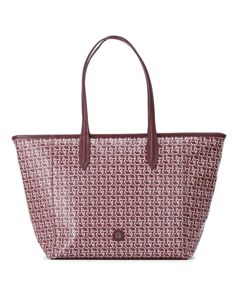 Aigner Shopper Portami M aus Leder Rot