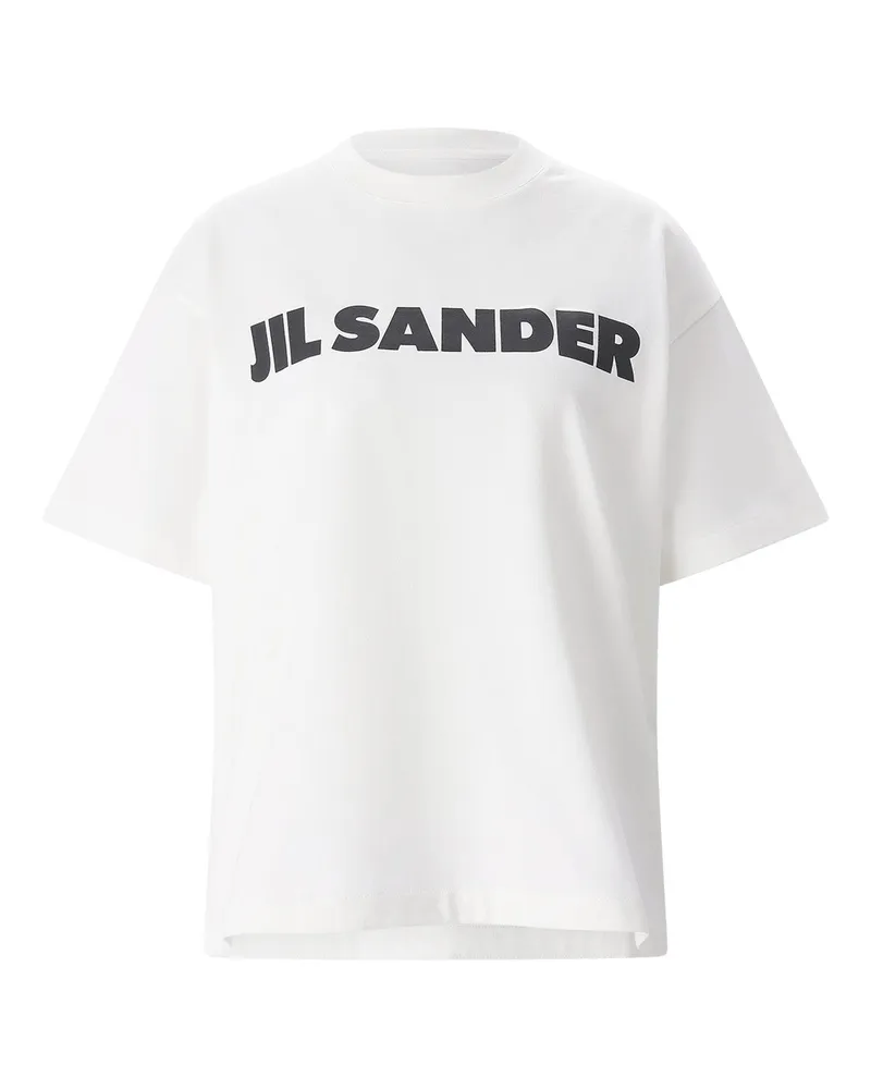 Jil Sander T-Shirt mit Logo Weiß