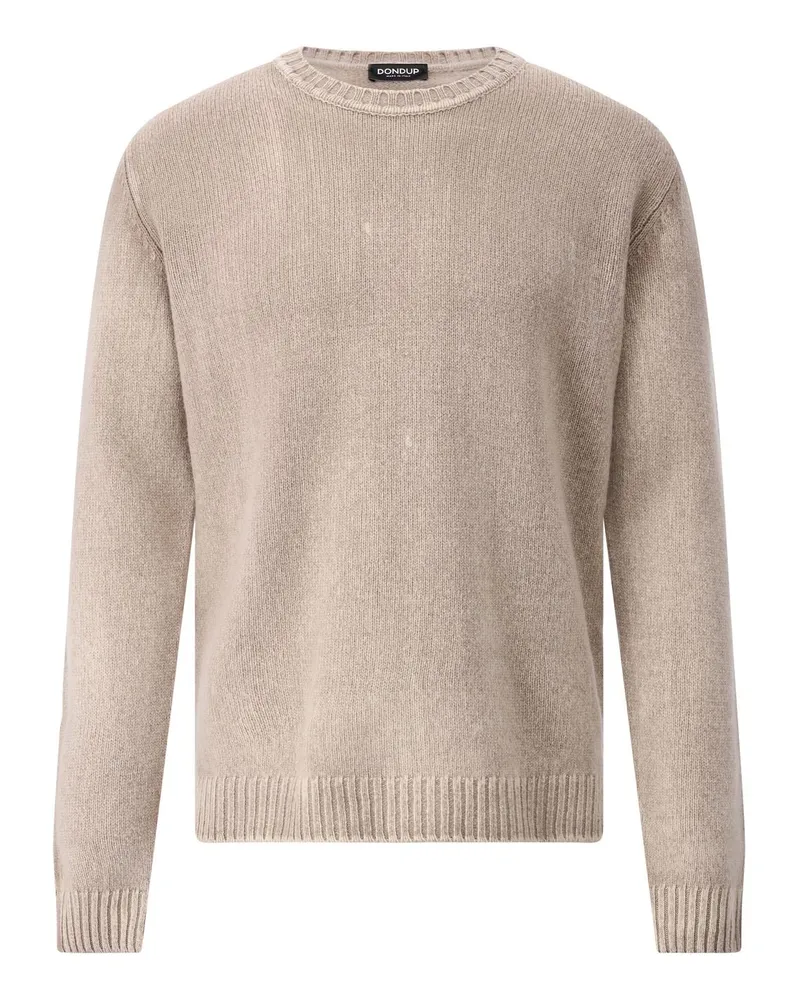 Dondup Pullover Girocollo aus Wolle Beige
