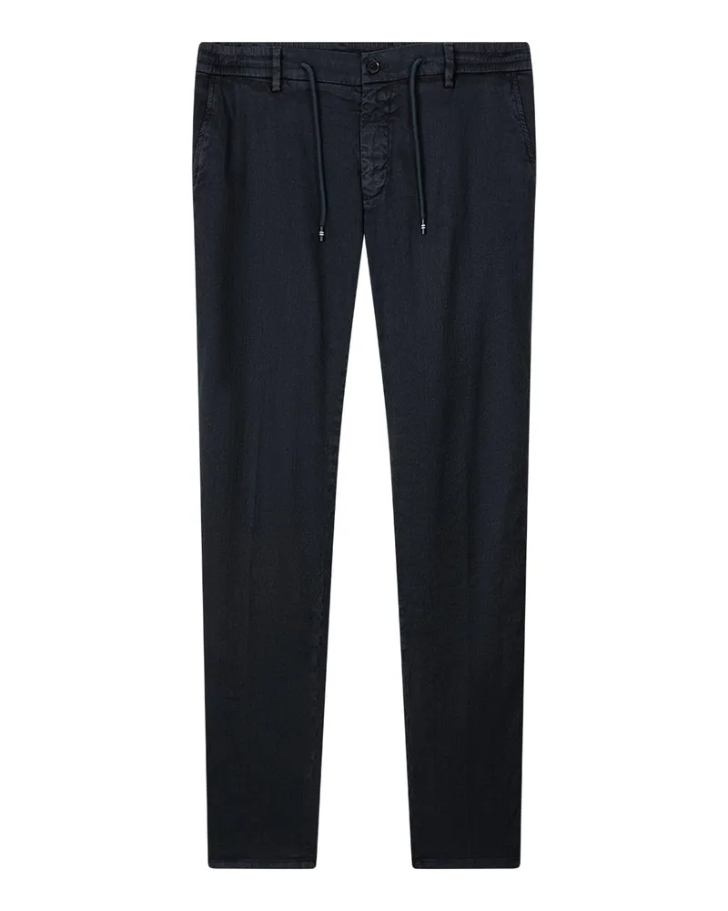 Mason's Slim-Fit Hose aus Leinenmix Dunkelblau
