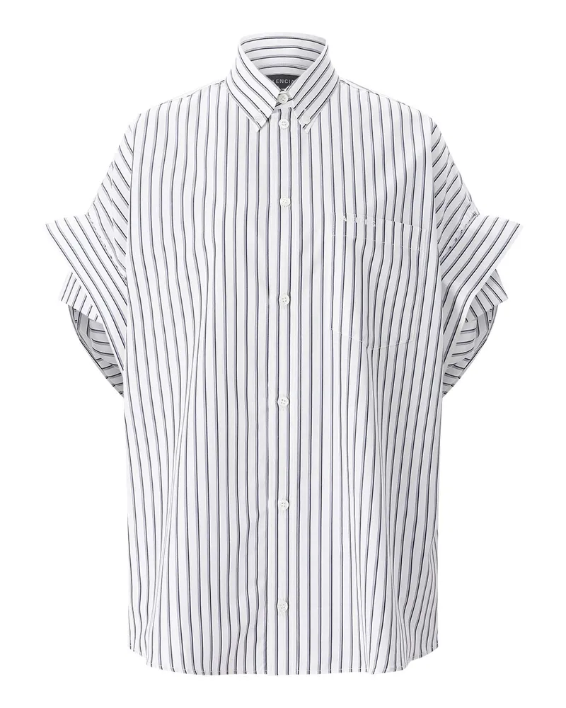 Balenciaga Gestreifte Hemdbluse Blau