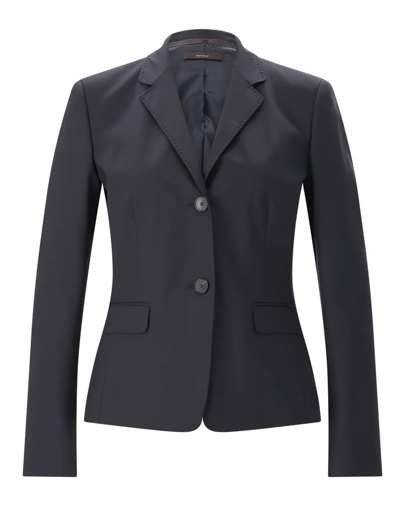windsor. Slim-Fit Blazer aus Schurwolle Navy