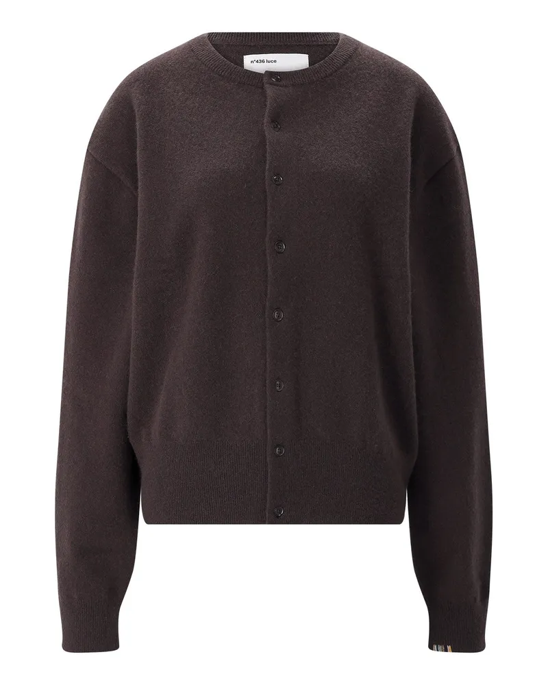 extreme cashmere Strickjacke Luce aus Kaschmir Dunkelbraun