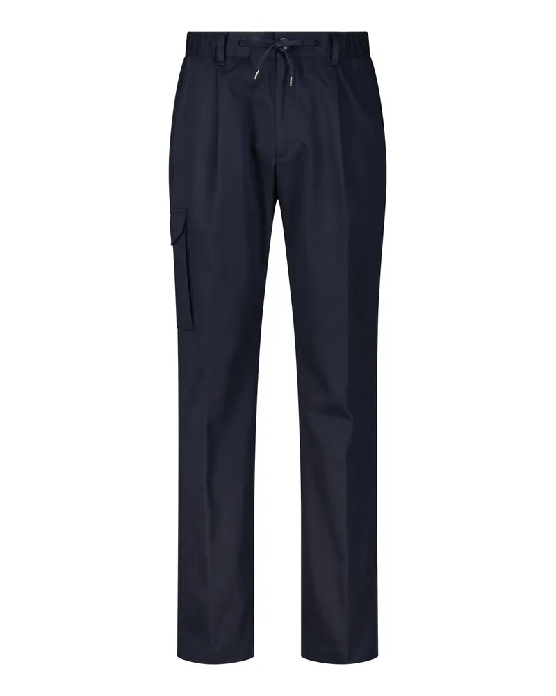 Herno Baumwollhose im Cargo-Stil Navy