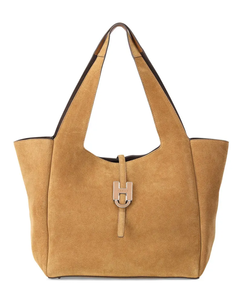 Hogan Shopper Trend aus Veloursleder Grau